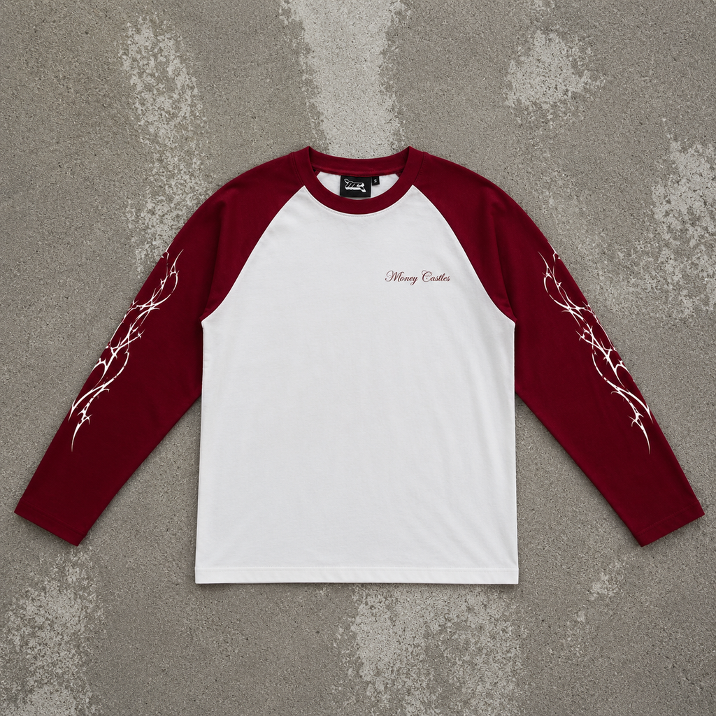 CYBER LONGSLEEVE White/Red