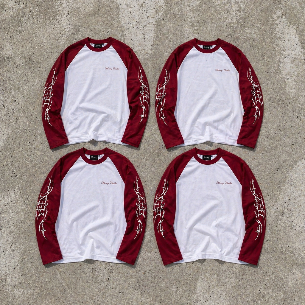 CYBER LONGSLEEVE White/Red