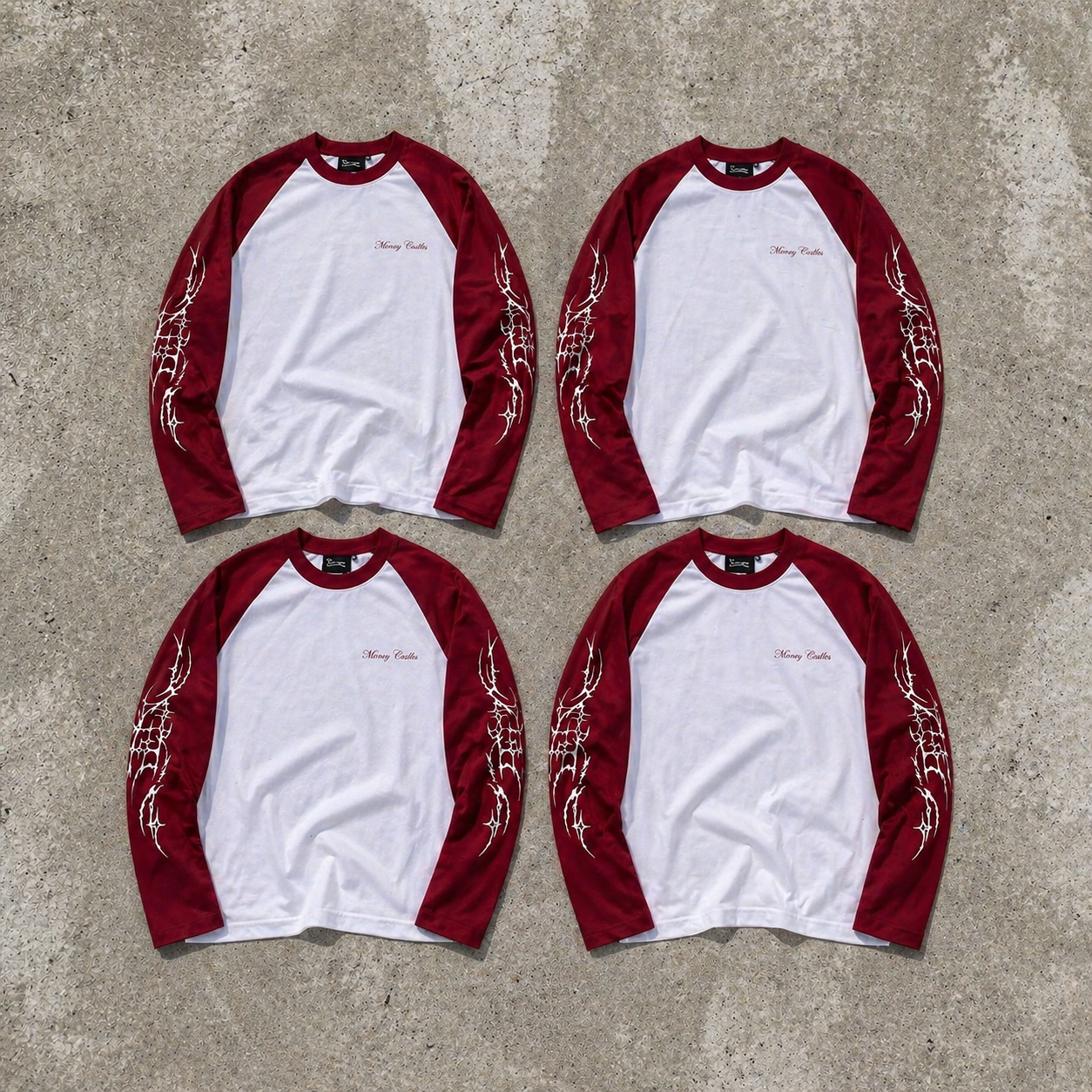 CYBER LONGSLEEVE White/Red